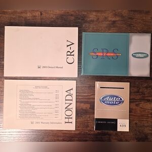 Honda CR-V 2001 Owner's Manual Set Original Vintage